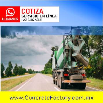 Precio de metro cúbico de concreto Cruz Azul en CDMX